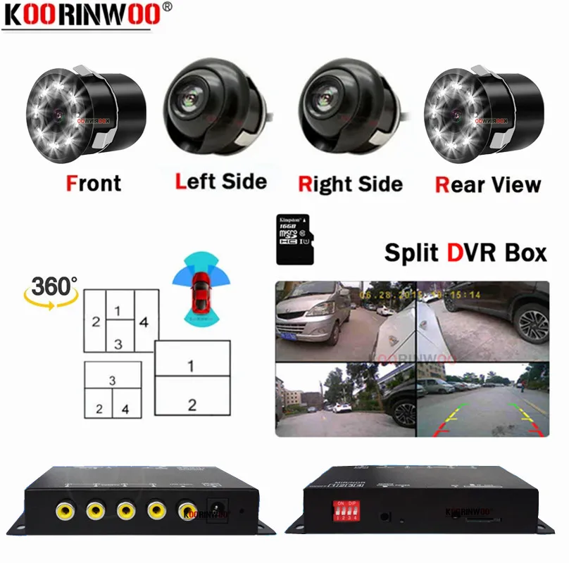 

Car Electronic Devices Auto Intelligent Systems Video Recording Black Box For Camera Android Radio DVD 4 Channel Vehicle Dvr