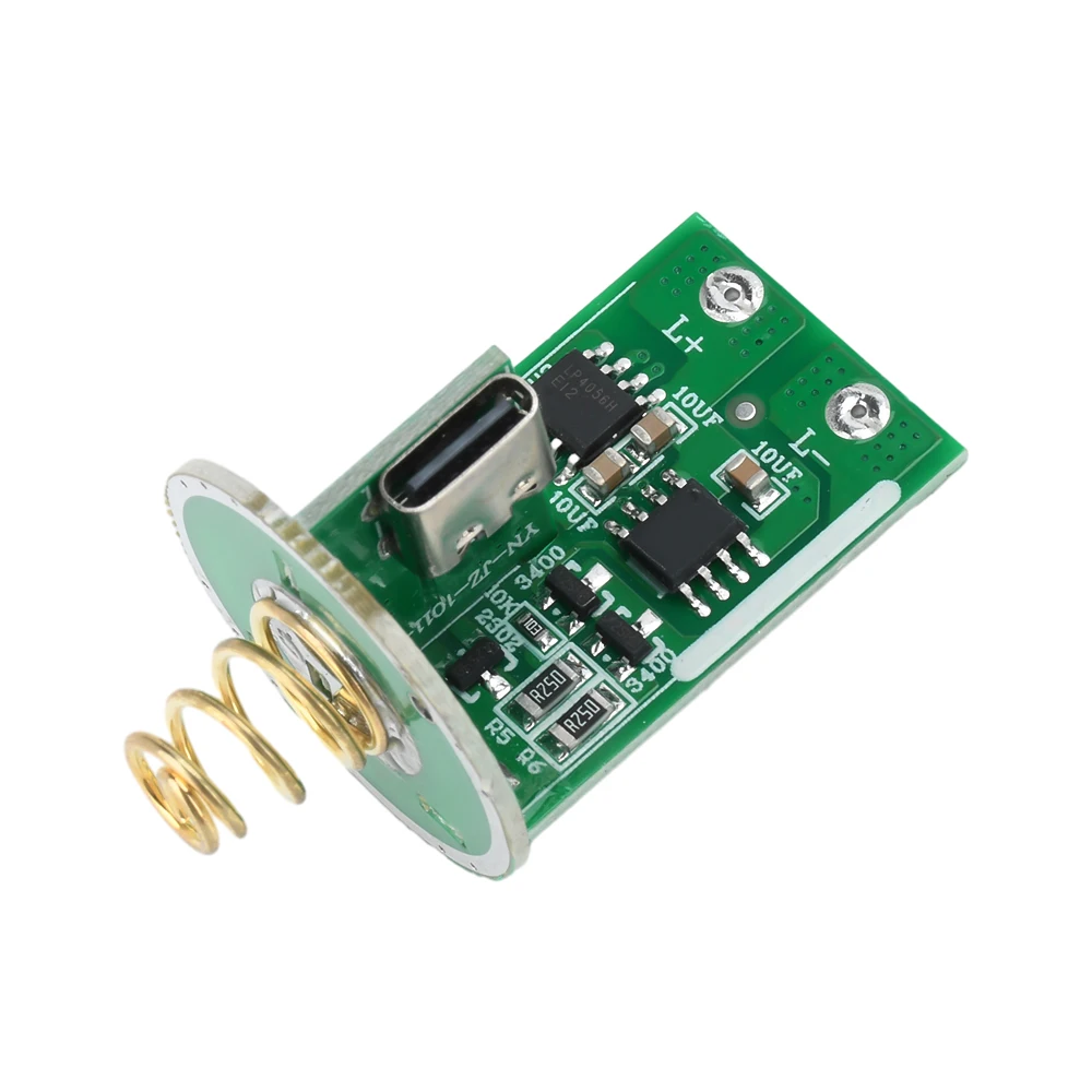 3-4.2V Flashlight Drive Board With Switch 3 Modes PCB Circuit Board DIY Light Accessories Micro USB Type-c for 18650/26650