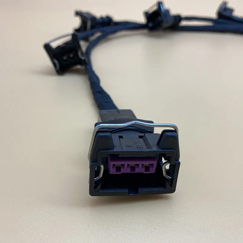 Car Injector Plug Copper Wiring Harness For Audi A4 A6 Volkswagen Passat B5 Bora 1.8T Automobiles Accesorios Para Vehรญculos Abto
