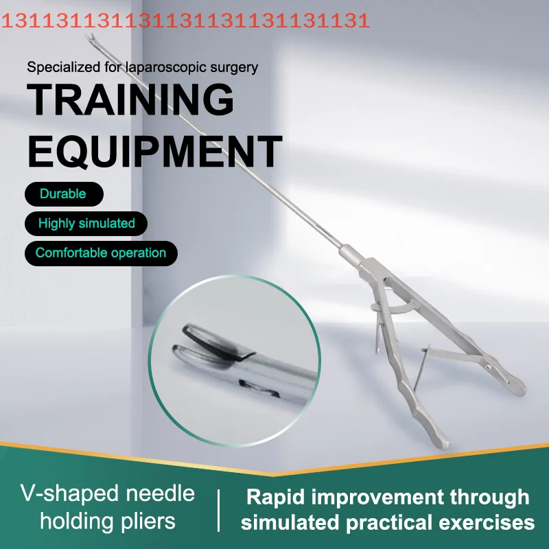 

Laparoscopic Needle Holder Forceps Teaching Tools Laparoscopic Simulation Practice Equipment Laparoscopy Training Instruments