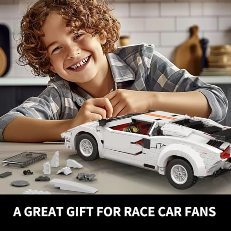 2025 New 1349PCS Super Sports Car Building Set Racing  Model Collection Set  Adult Construction Toy Birthday Gift Building Toys