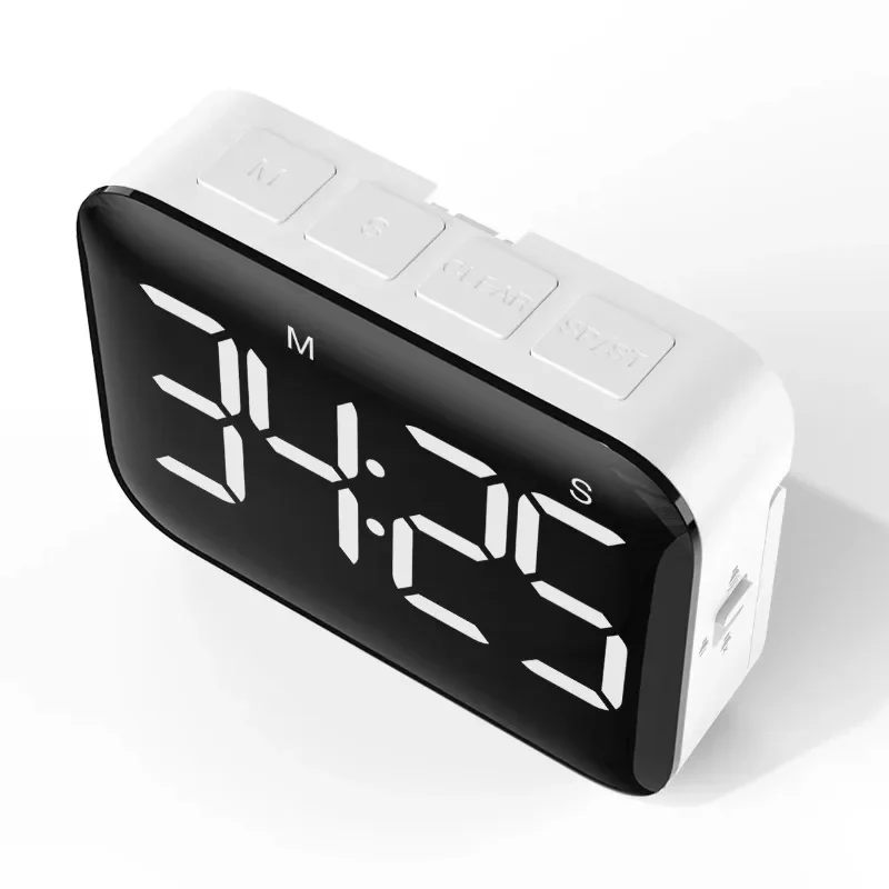 Kitchen Timer Digital Screen Timer Display Square Cooking Count Up Count Down Alarm Clock Sleep Stopwatch