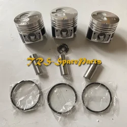 New 3 Sets STD Piston Kit With Ring 8-97176-287-0 Fit For Isuzu 3LD1 Engine 83.1MM