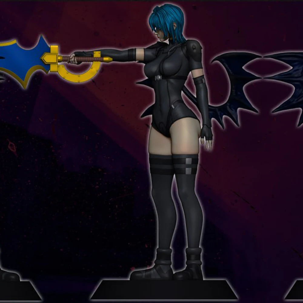 Belle Xenovia Quarta Krieger im Maßstab 1:24, Kunstharzfigur, Modellbausatz, unmontiert, unbemalt, DIY-Sammlerstück, Miniatur-Hobby-Spielzeug