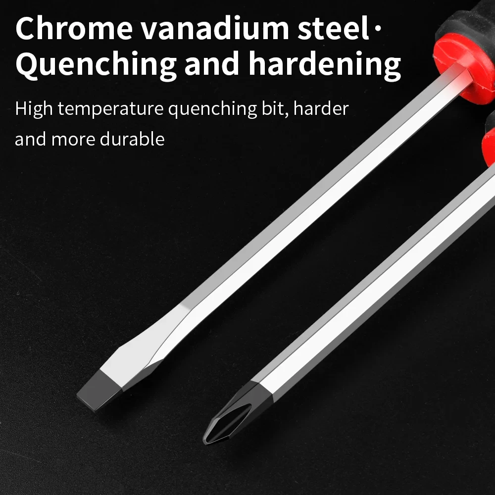 High Hardness Lengthened Magnetic Screwdriver Bit for Car Repair Hand Tool Industry Slotted/Phillips Double-ended Screw Driver
