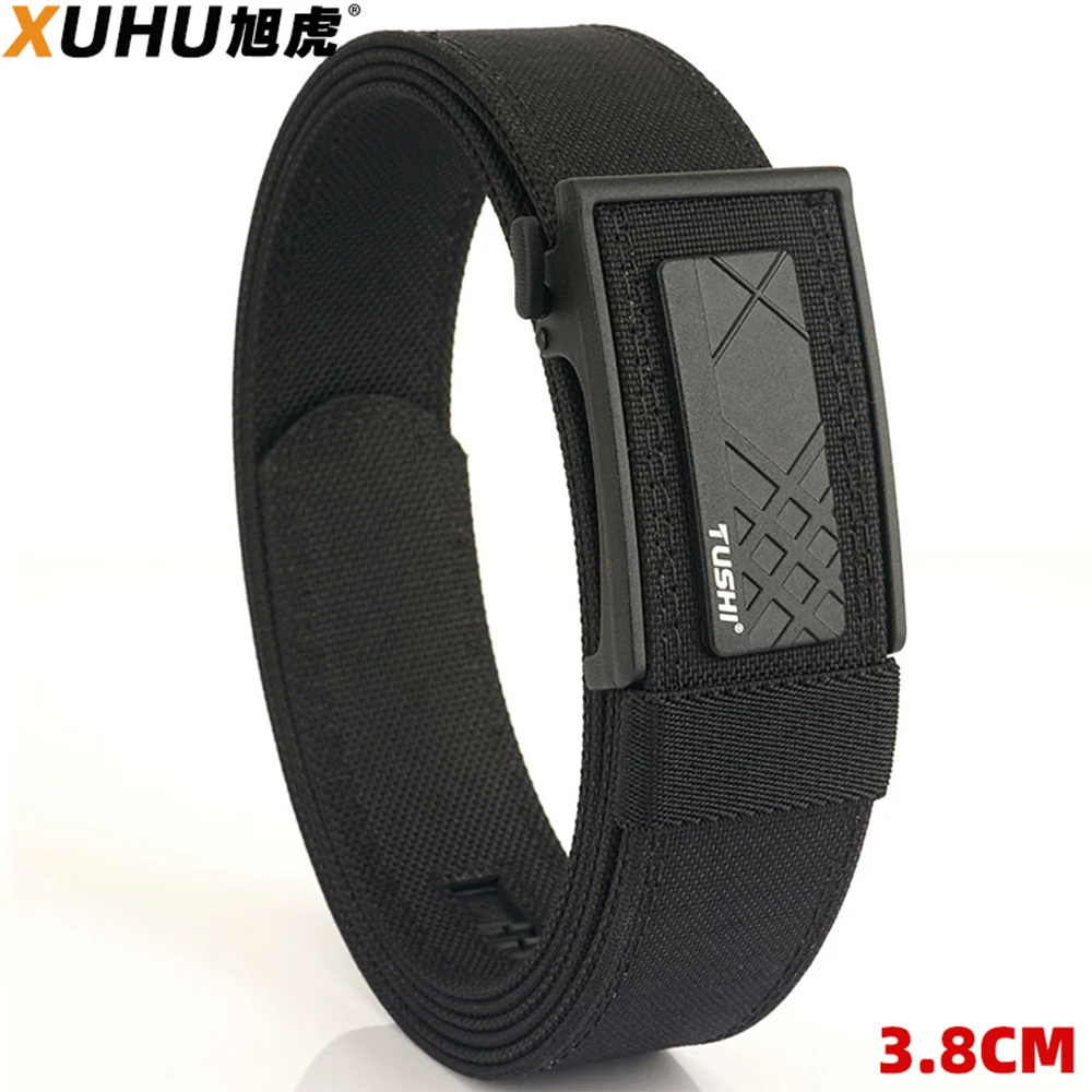 

XUHU New 3.8cm Tactical Gun Belt for Men and Women 1100D Nylon Metal Automatic Buckle Police Military Belt Hunting IPSC Girdles