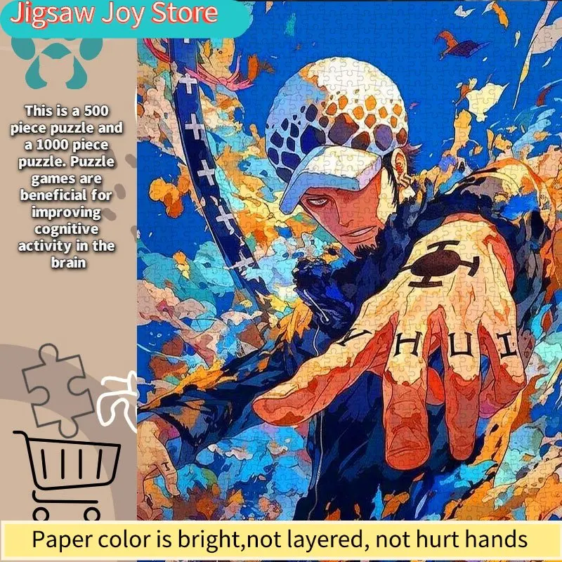 

One Piece Trafalgar Law Battle Puzzle - Large Suitable for Anime Collectors, Suitable for &, One Piece Merchandise Gift, Traf