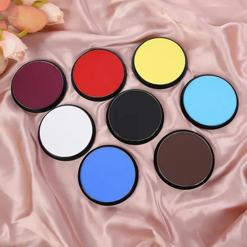 Kit de pintura facial de 12 colores: maquillaje lavable a base de agua para Halloween y escenario, acabado nacarado mate no tóxico, alta pigmentación