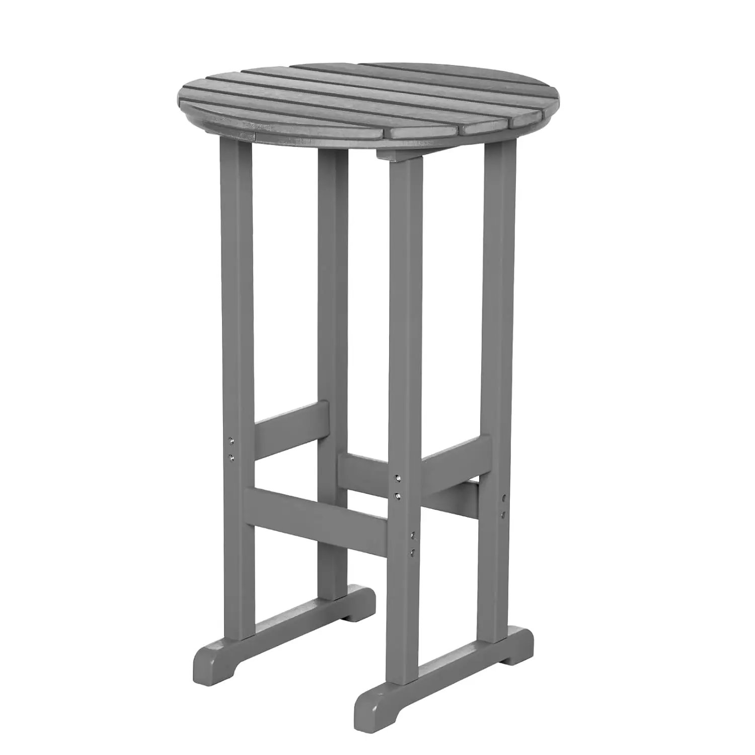 

40" Round HDPE Bar Table All Weather Tall Bistro Pub Table for Patio Deck Backyard Garden, Customized