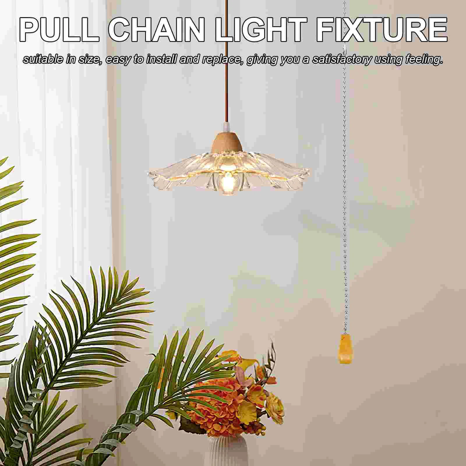 Pull Chain Light Fixture parti della lampada accessori per l\'illuminazione cavo dell\'interruttore del bagno per