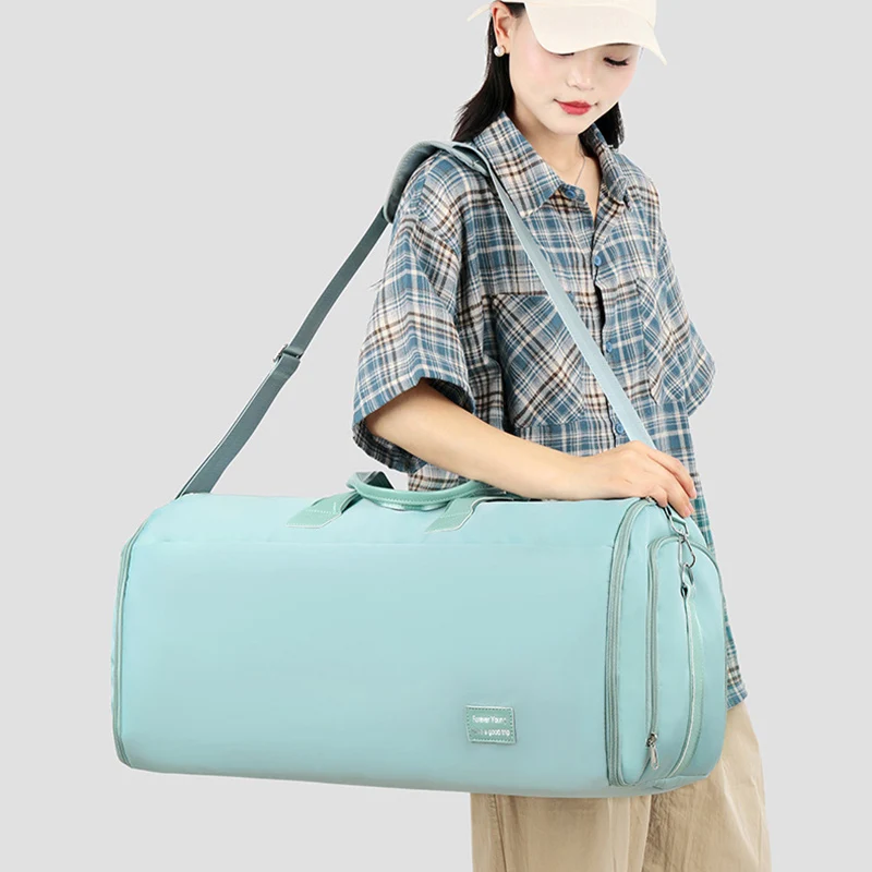 Foldable Gym Fitness Shoulder Bag Suitcase Western-style Clothes Storage Bags Waterproof Training Yoga Women Crossbody Bag