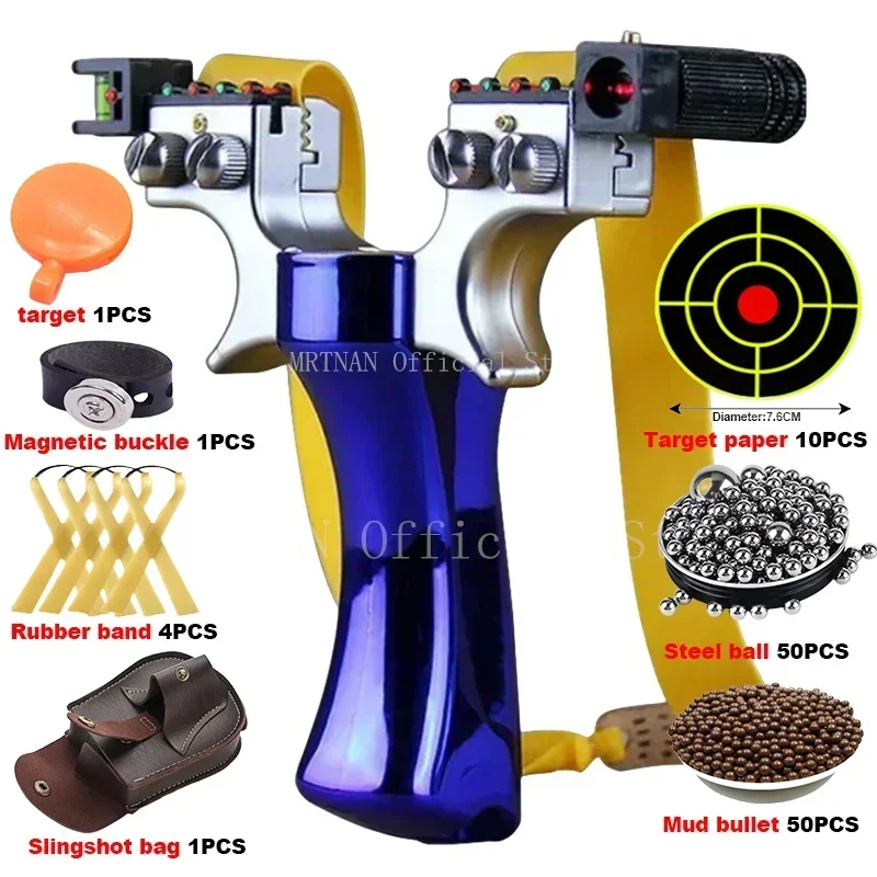 Çift Spiral Dört Renkli Hızlı Sıkıştırma Sapan Açık Avcılık Çekim Lastik Bant Hedef Kağıt Egzersiz Paketi ile