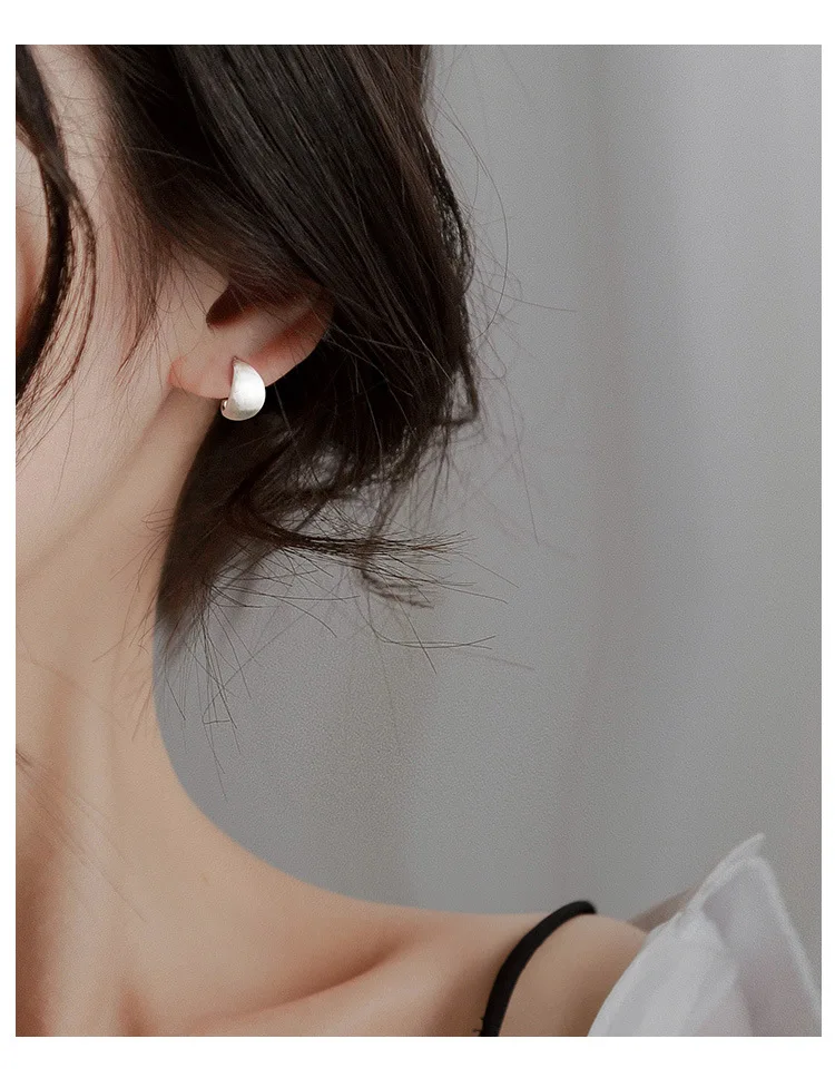 Kleine Ohrringe aus 925er-Sterlingsilber mit Zuckerguss für Damen, Piercing-Ohrring, Hochzeit, Luxus-Qualitätsschmuck, Großhandel, Geld 925 – Detail 6
