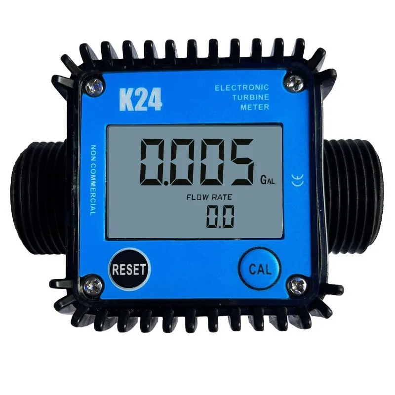 K24 High Precision Digital Flow Meter, Fuel Meter for Diesel Engine Oil Urea, Electronic Water Meter