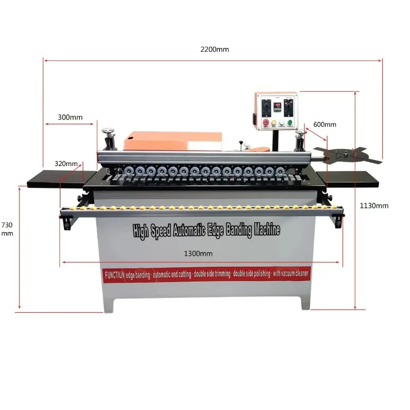 Classic High-quality Speed-adjustable Portable Small Circular Board Edge Banding Machine Press Machine