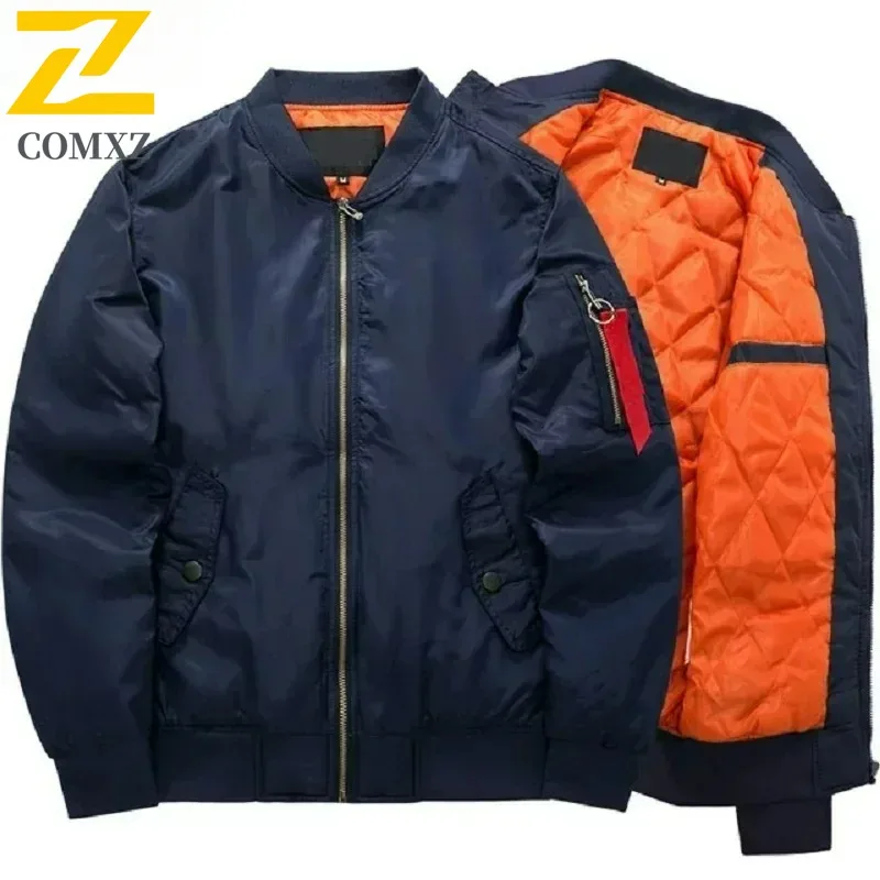 

COMXZ Мужская ветрозащитная утепленная куртка для улицы, легкий дизайн, осенне-зимнее повседневное пальто для спорта и бейсбола