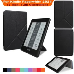 Foldable Stand Case For Kindle Paperwhite 2024 12th generation (SA568B) Auto Wake/Sleep for Kindle colorsoft/7.0