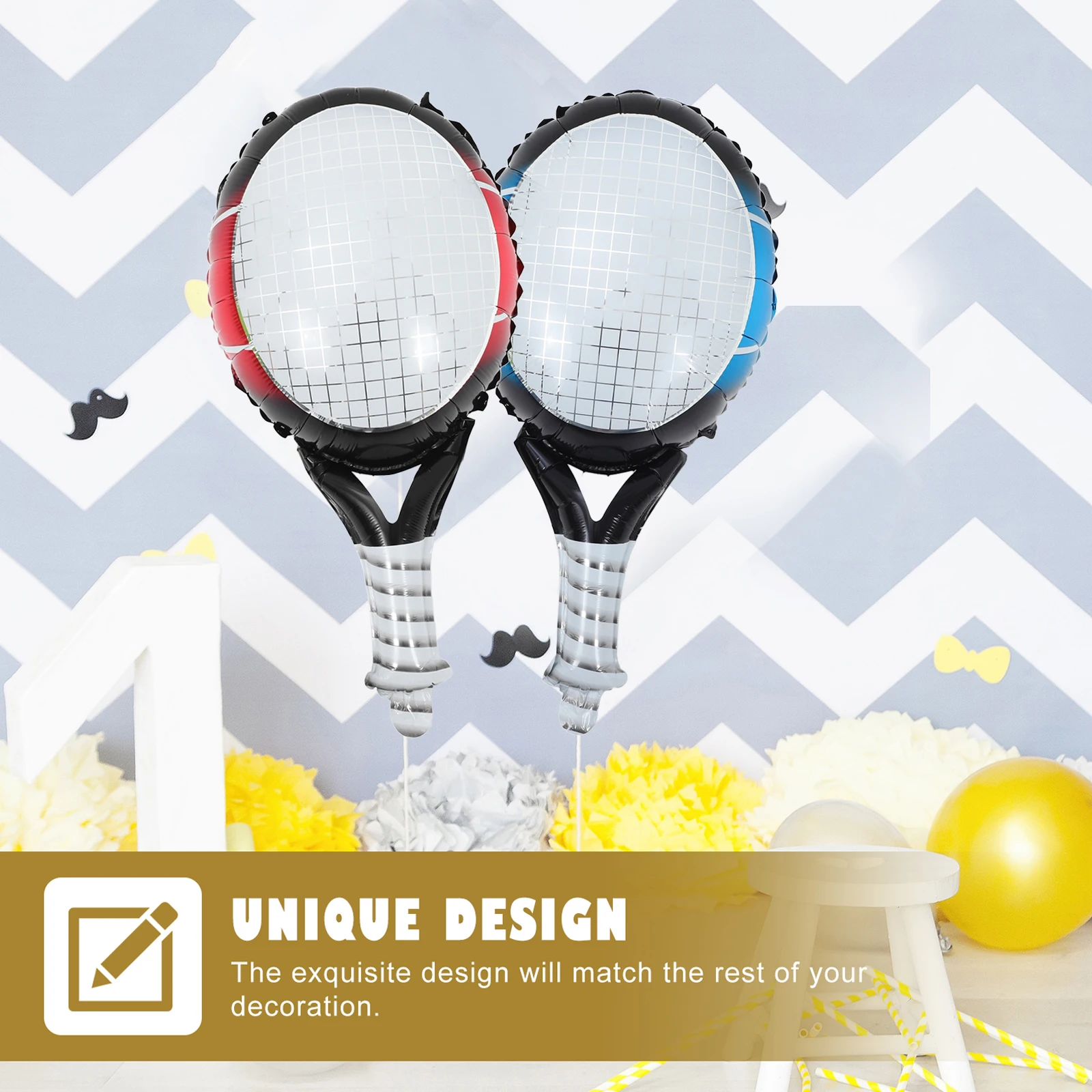 Tennis Racket Balloon Giant Inflatable Sports Balls Birthday Balloons Party Decorations Bride