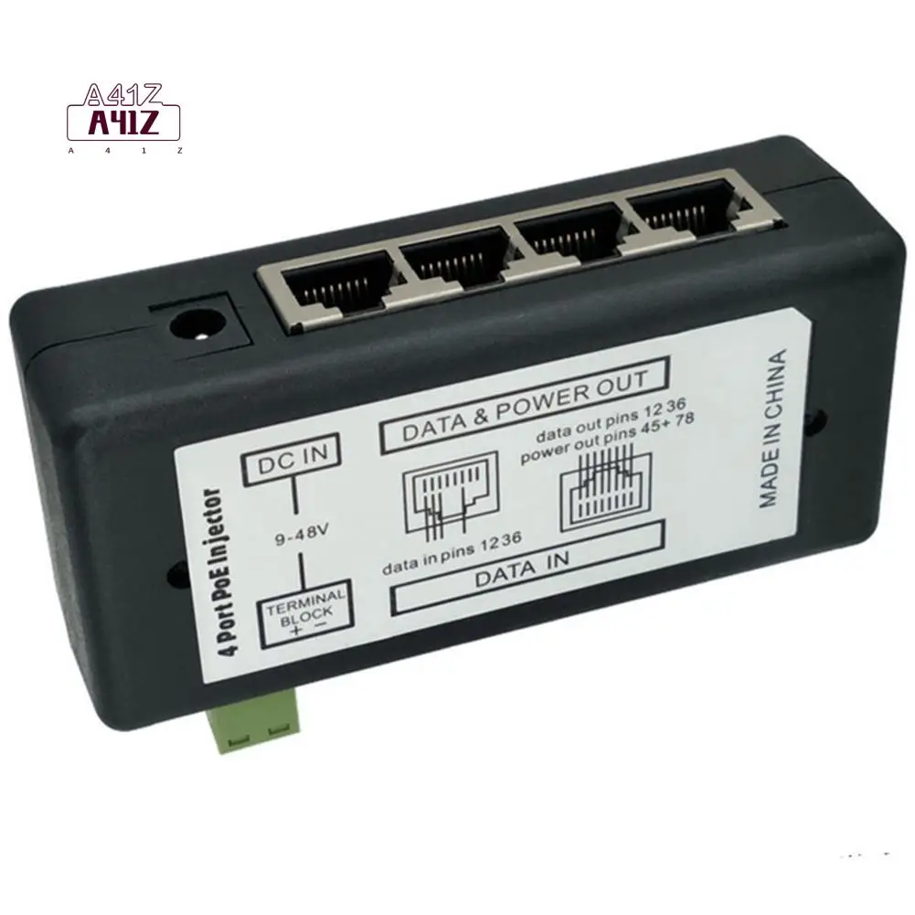 A41Z-1 Piece Plastic POE Power Adapter For CCTV Surveillance IP Cameras Power Over Ethernet Adapter