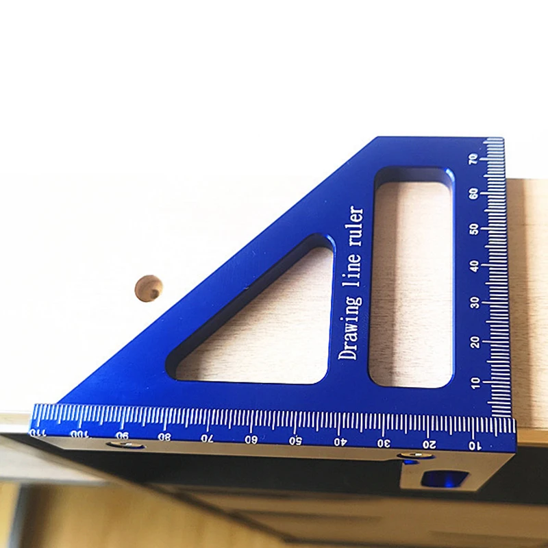 Houtbewerking Vierkante Gradenboog Aluminium Verstek Driehoek Liniaal Hoge Precisie Lay-Out Meetinstrument Voor Ingenieur Timmerman
