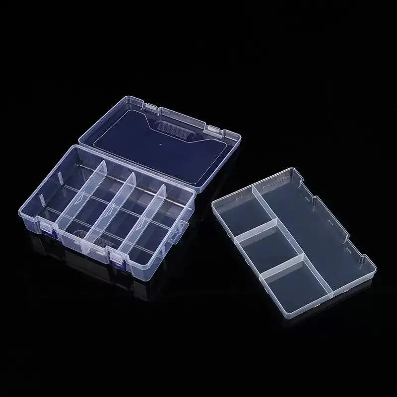 [C] 1Pcs Partitions Adjustable Handicraft Parts Classification Box Multi‑Lattice Transparent Storage Box Convenient To Use