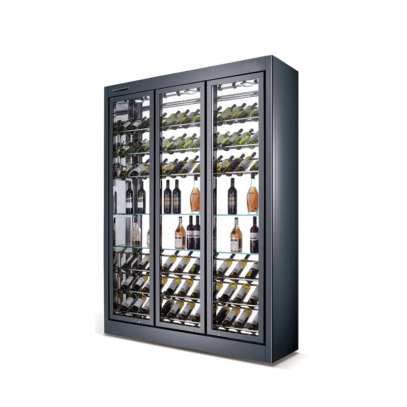 Scaffali per cantina da parete moderni personalizzati per cantina, espositori per cantine, design per cantine da frigorifero, scaffale da parete per bar, armadietto per liquori sospeso