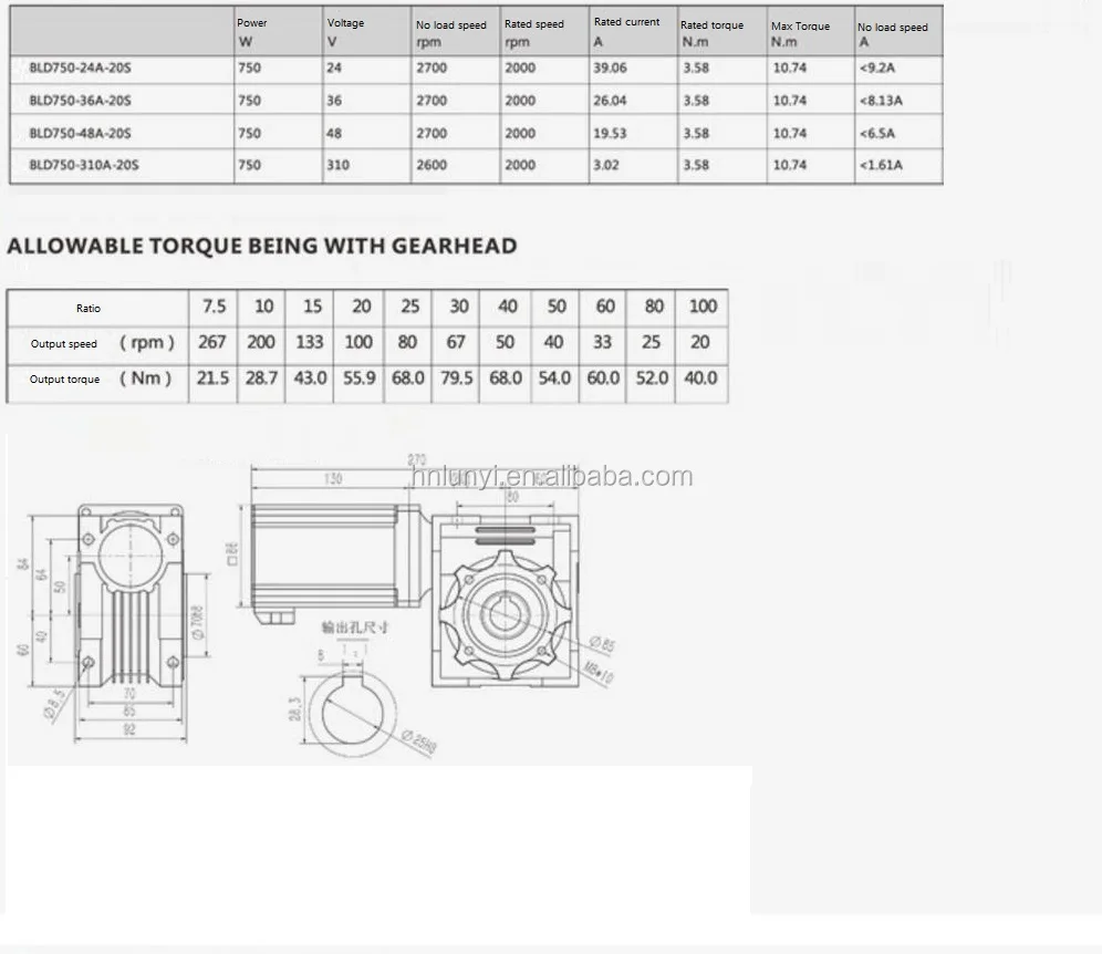 Рисунок 4 - Бесщеточный двигатель постоянного тока 750 Вт