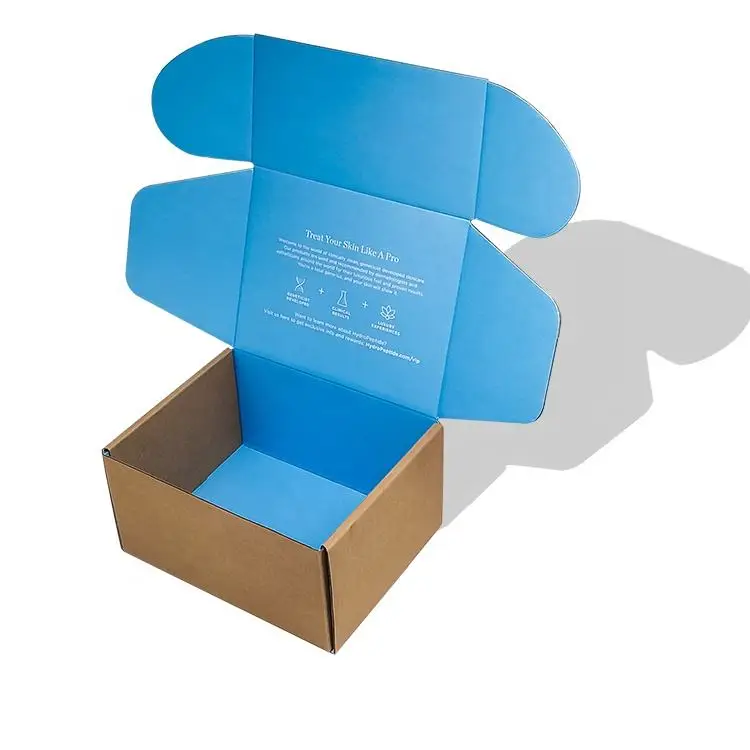 Wholesale Custom Printed Corrugated Mailer Box Foldable Airplane Shipping Box For Clothes Shoes Gift Packaging