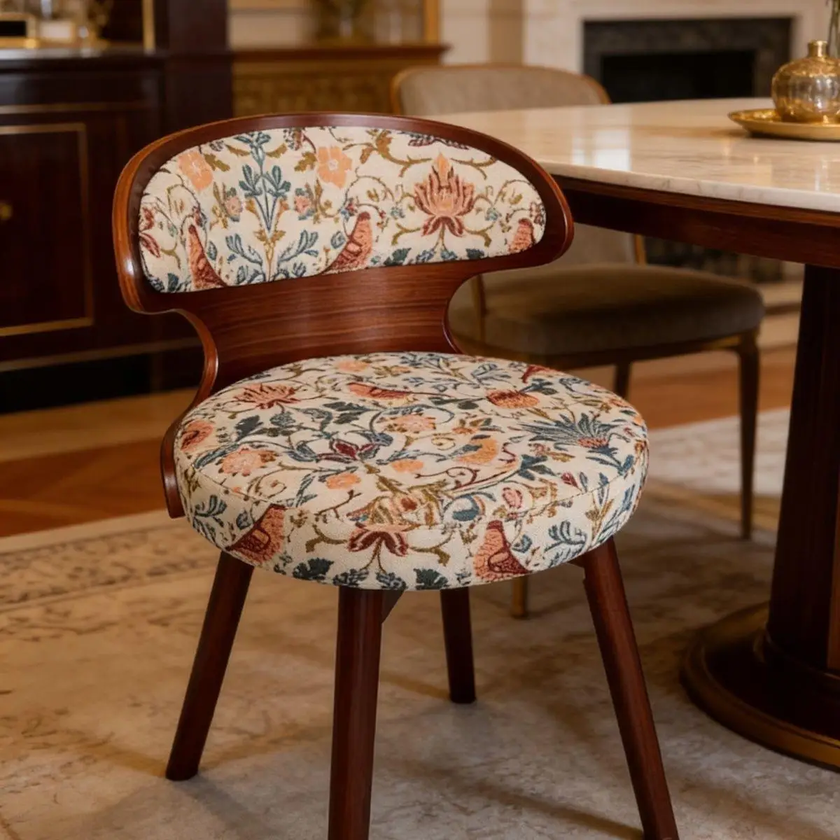 Simple desk chair Bedroom makeup chair Dining Computer Rotatable
