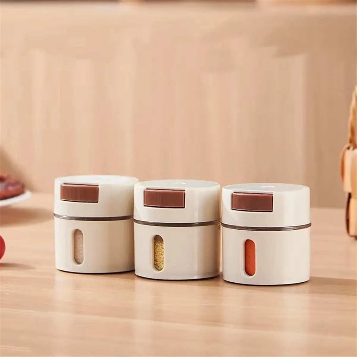 ABJS Magnetic Seasoning Bottle Salt Shaker Condiment Jar Wall Mounted Spice Storage Container Seasoning