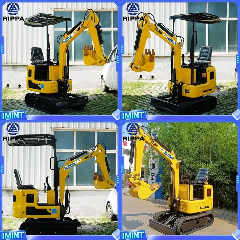 Rippa Mini Excavator R319N Official Unified Retail Price EPA Engine Farm Crawler Digger New Home Excavator