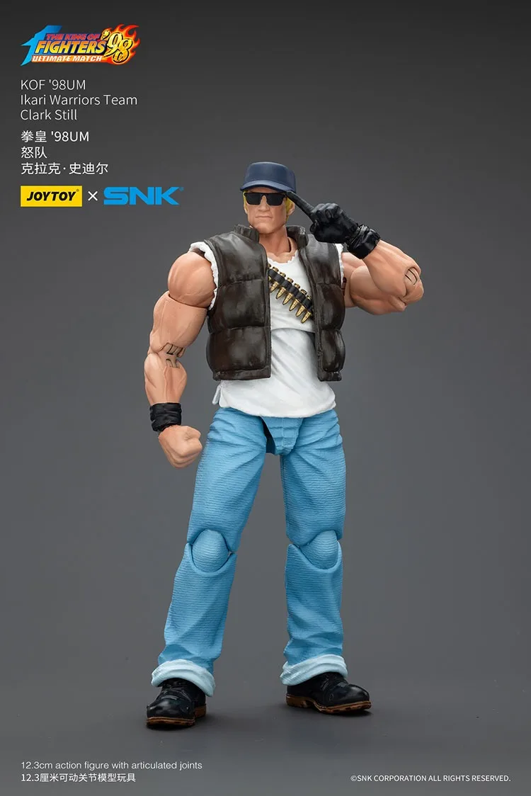 

JOYTOY SNK KOF'98UM Ikari Warriors Team Clark Still Фигурки Кукла Украшения Коллекция Оригинальная Модель Подарок