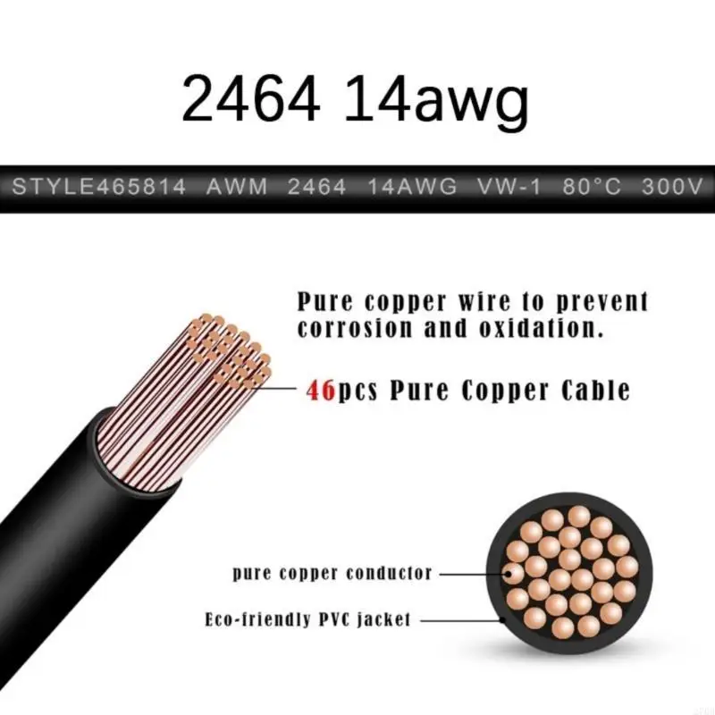 AntiAging XT60 to DC8020 Power Cable for Efficient Solar Charging 14AWG 15cm