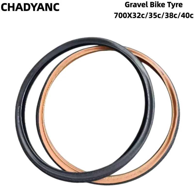 AliExpress NONE CHAOYANG 700C Gravel Bike Tyre Road Bicycle Brown Edge Tire 700X30/32/35/38/40C anti Punctur Outer Tyre
