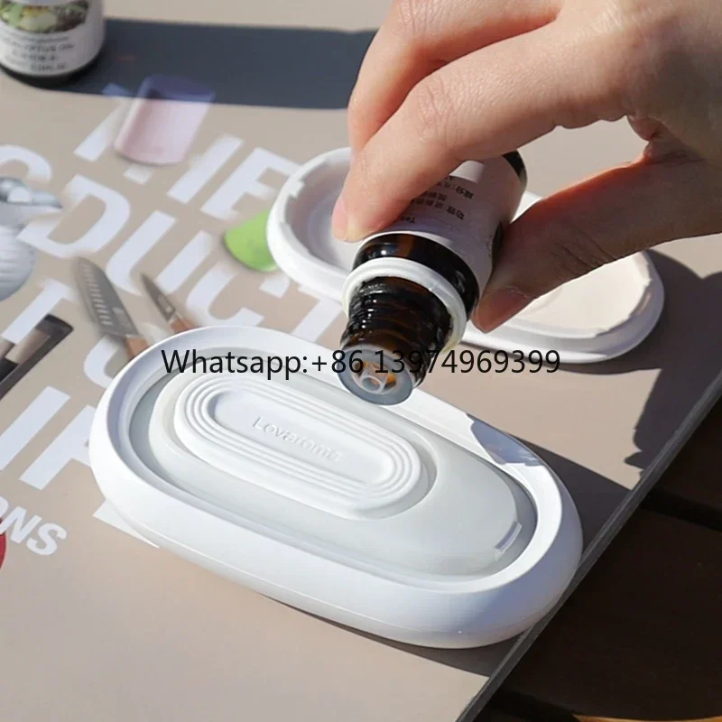 Portable Mini Waterless Essential Oil Diffuser Wireless Fragrance Diffuser Small Aroma Diffuser for Home Car Outdoor factory