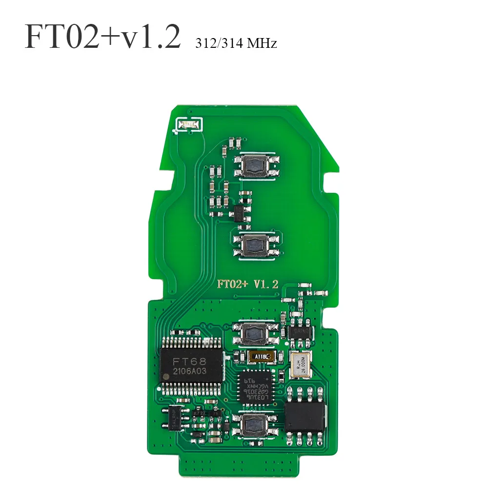 Lonsdor FT02 PH0440B Update Version of FT11-H0410C 312/314 MHz Toyota Smart Key PCB Frequency Switchable