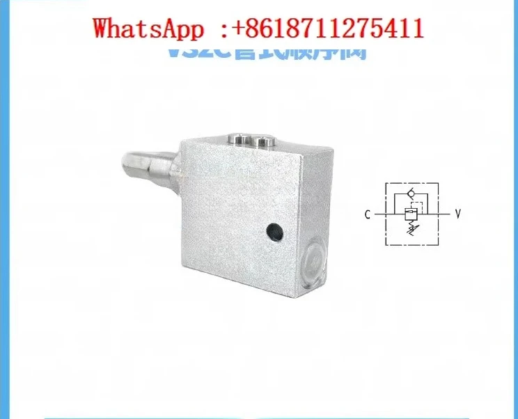 VS2C-G3/8, G1/2 tubular one-way sequence valve VSL engineering machinery oil cylinder sequence valve hydraulic valve