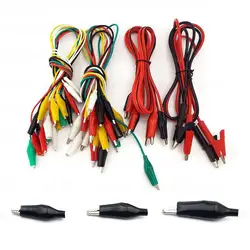 Alligator Clips Electric Test Lead cable pince crocodile Clips DIY Jumper Wire Electrical Roach cord pedal for multimeter B4