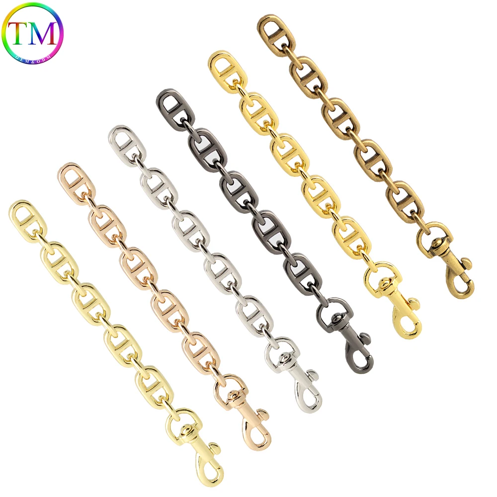 2-10-30PCS Bag Extension Chain Metal Chain With Round Hook For Purse Bag Crossbody Chain Extender Lovely Gifts Accessories