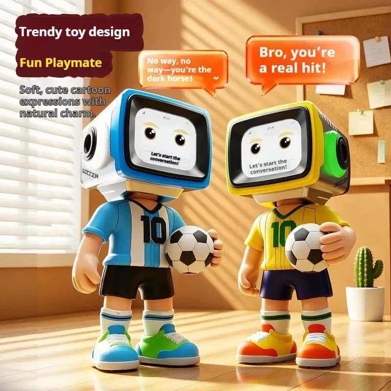 SONGNI Soccer Sprites AI Trendy Toy Robot Smart Voice Interactive Desktop Robot Figure Educational Learning Companion Gift