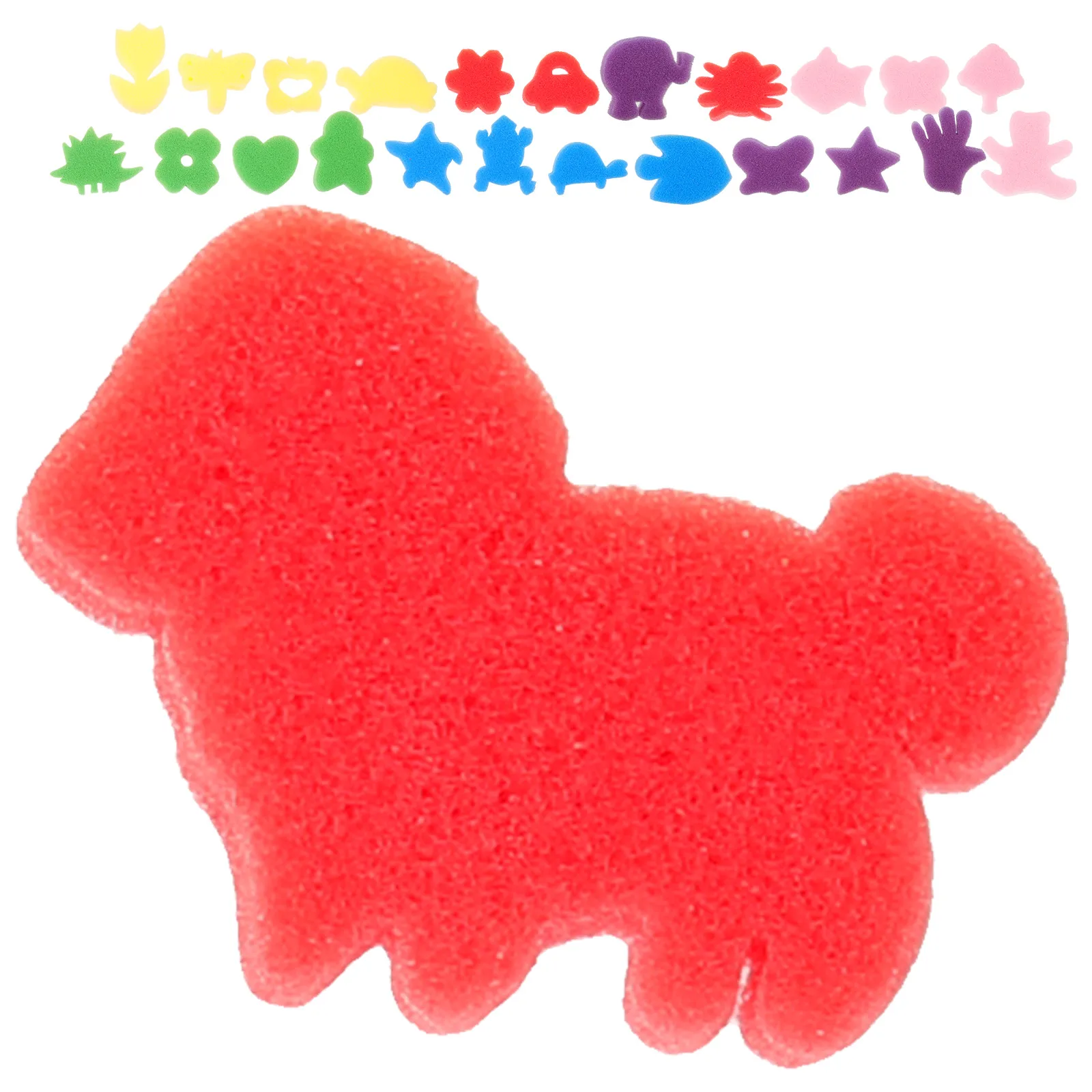 24Pcs Colorful Painting Sponges Easy Clean Reusable Brushes for DIY Art Lessons and Creative Projects Sponge Brush Set