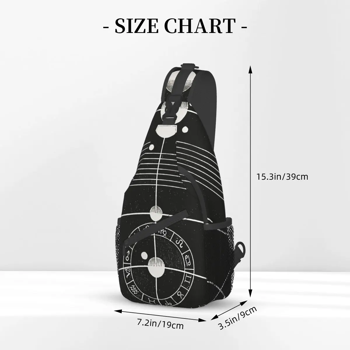 Borsa a tracolla sport Sun Chart Vintage Solar diagramma borsa a tracolla Unisex donna uomo moda spalla zaini da viaggio