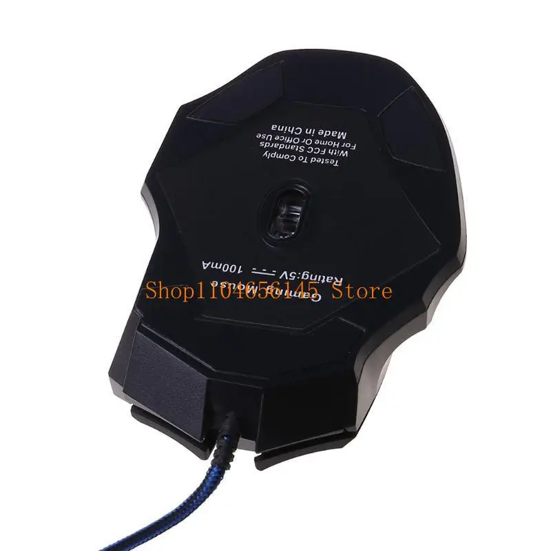 5ASD Professional Gaming Mouse 5500DPI 7 Buttons Mechanical Backlit Silent Sice