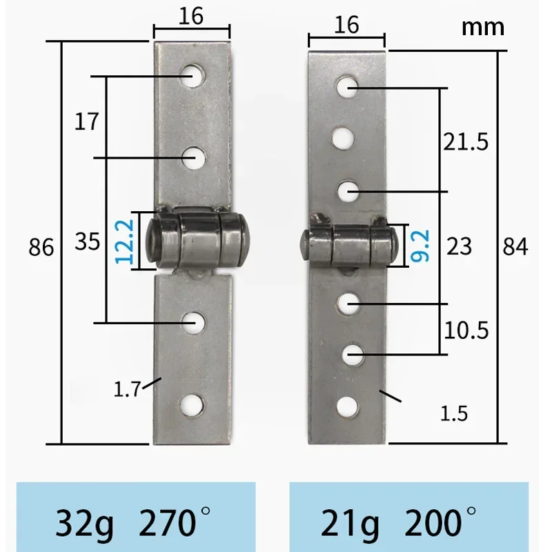 1pc Stainless Steel Nothing Frame Hinge Fold Nothing Frame Balcony Window Hinge Hinge Nothing Frame Doors and Parts Resist Crack
