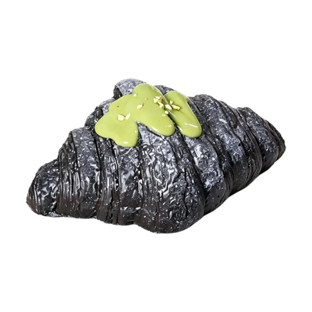 Realistische Croissant-Requisite, langsam rückfederndes Dekompressionsspielzeug, PU-Simulationsbrotmodell, entspannendes Quetschspielzeug, Lebensmittel-Dekorationsobjekt – Detail 18
