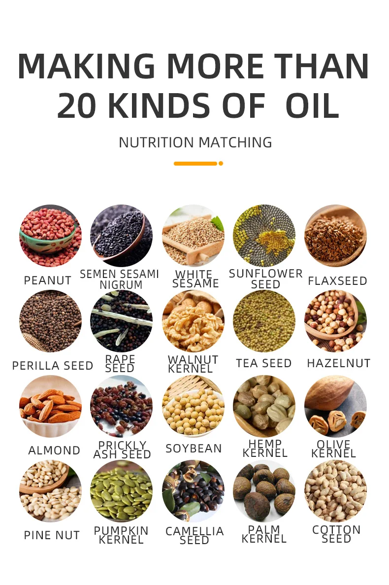 التجارية 7-10 كجم/ساعة الفولاذ المقاوم للصدأ التحكم الرقمي في درجة الحرارة التلقائي آلة ضغط الزيت النفط الضغط الباردة الساخنة النازع