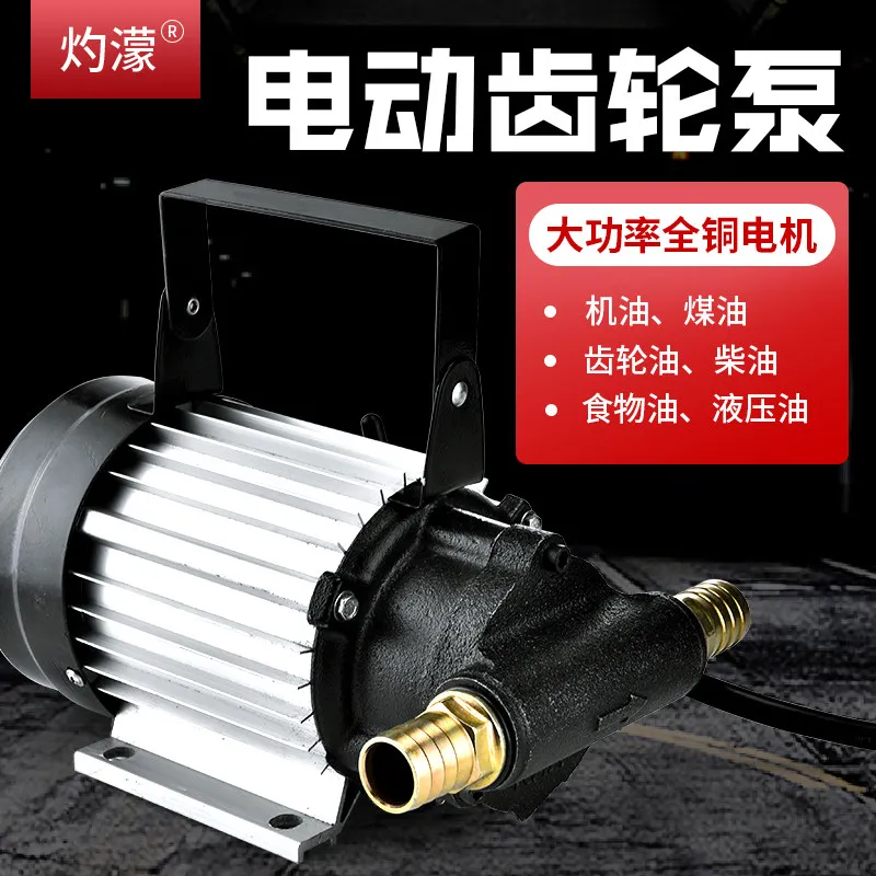 12V24v220v self-priming pump hydraulic oil pumping unit oil pump gear pump