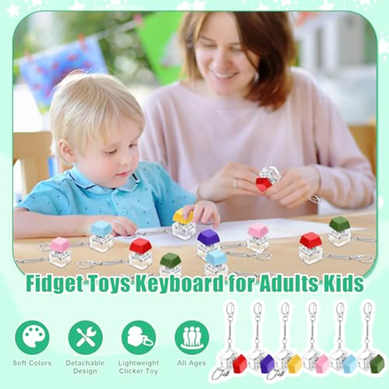 10/20/40 قطعة مفتاح التبديل المفاتيح رمح تستر لوحة المفاتيح الميكانيكية تململ زر ألعاب الأصابع الإغاثة الإجهاد هدايا لصالح الحفلات