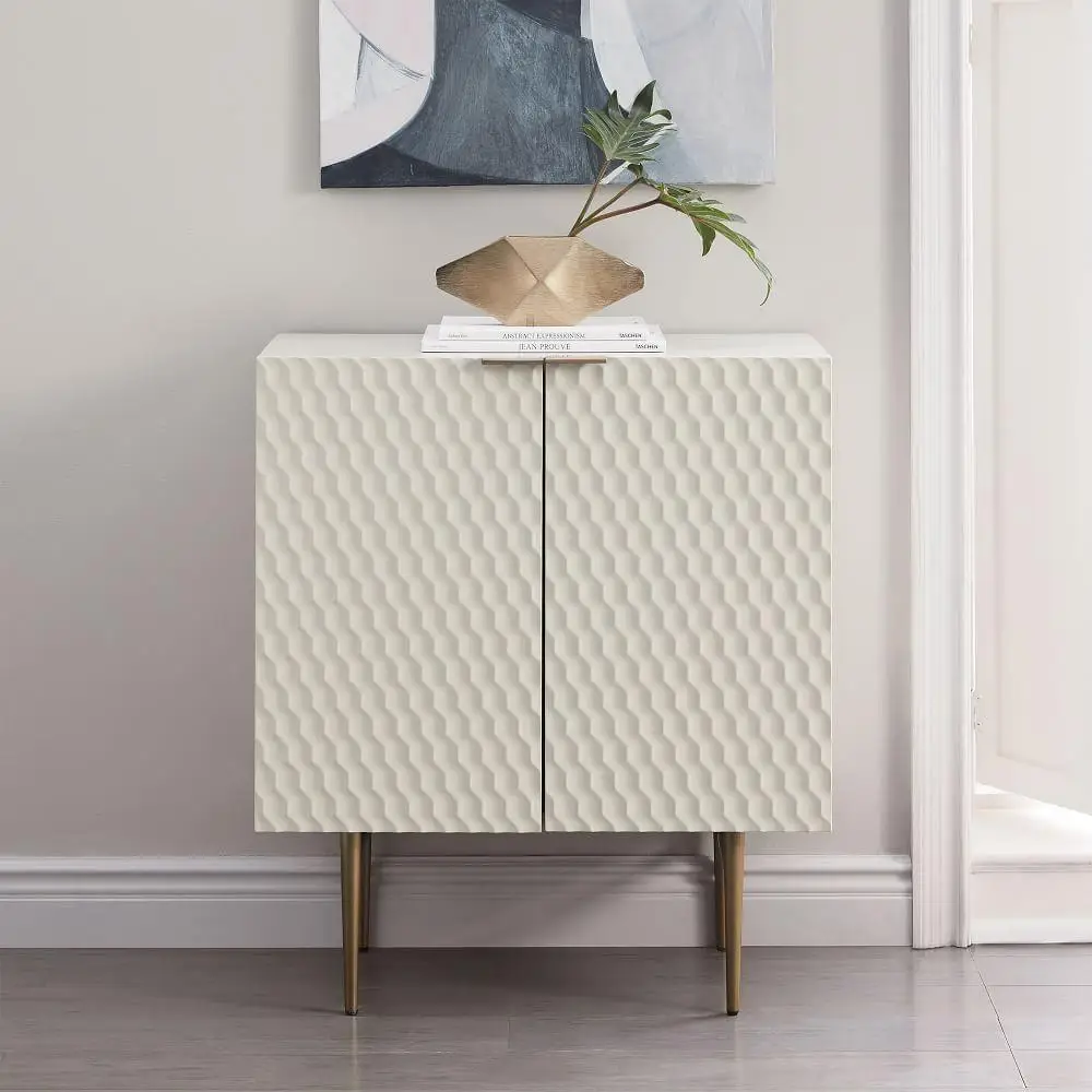 Light luxury entrance is opposite the door, high-end feeling, living room shoe cabinet is integrated with storage