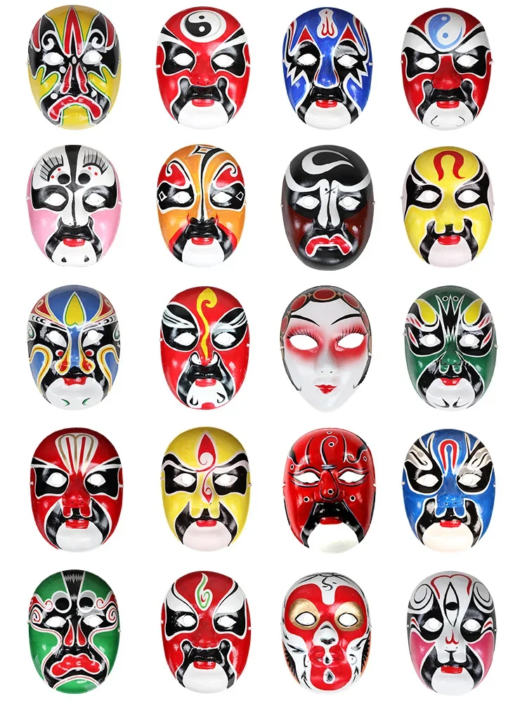 Chinese Style Face-changing Props, Pulp Peking Facial Makeup Mask, Children Can Wear, Decorative Ornaments, Chinese Style Wall